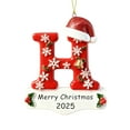 thumbnail image 2 of CaiYueKe 26-Piece Alphabet Christmas Ornaments Set Acrylic Letter Decorations with Snowflake Bell Pattern for DIY Holiday Tree Wreath Mantel Festive Hanging Decor Xmas Gifts for Family Friends, 2 of 9