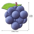 thumbnail image 3 of 3D Blueberry Fridge Magnets 5-Pack, Realistic Fruit Magnetic Decor for Refrigerator & Whiteboard, 3 of 7