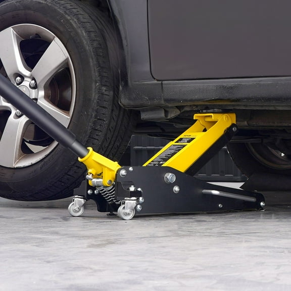 Dual Piston Rapid Pump Low Profile Floor Jack 2 Ton - Heavy Duty Vehicle Lift