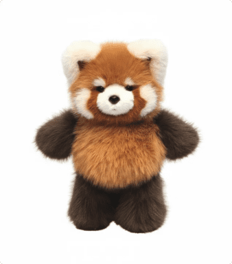 Red Panda Plush Running Plushies, Soft Stuffed Animal Toy for Comfort, Cute Adorable Plush Toy Gift for All Ages