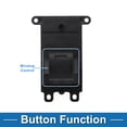 thumbnail image 3 of Interruptor de ventana eléctrica Unique Bargains para el lado del pasajero para Honda City Civic Negro, 3 of 7