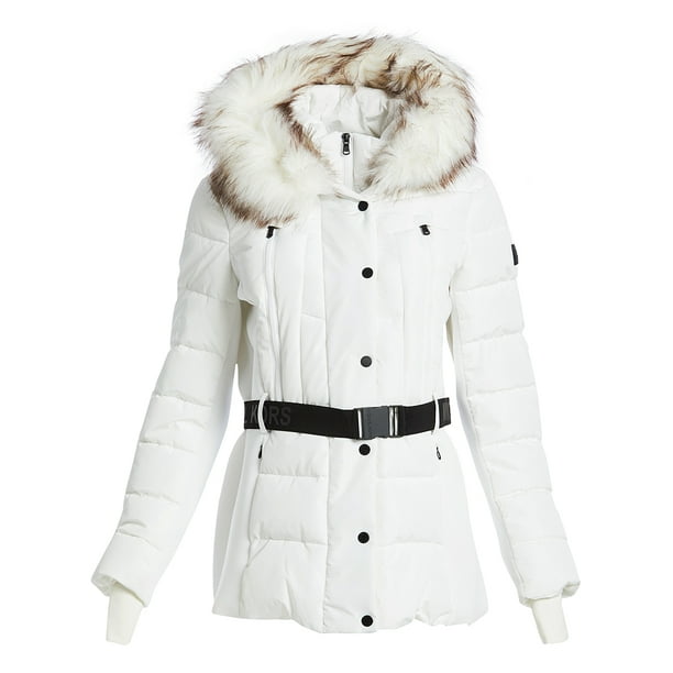 Women's Michael Kors Puffer Down Jacket Faux-Fur Belted Coat for Winter  Winterwear Lightweight MK Jackets for Women Online 