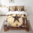 thumbnail image 2 of Manfei Western Cowboy Twin Bedding Sets 7pcs, Vintage Boots Hat Bedding Comforter Set, Brown Rustic Farmhouse Sheet Sets, Ultra Soft Home Decor, 2 of 8