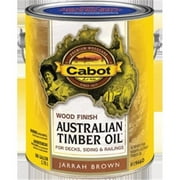 Cabot 19460-07 Australian Timber Oil Wood Finish, Jarrah Brown, 1-Gallon - Quantity 4