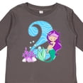 thumbnail image 4 of Inktastic Second Birthday Mermaid Girls Long Sleeve Toddler T-Shirt, 4 of 5