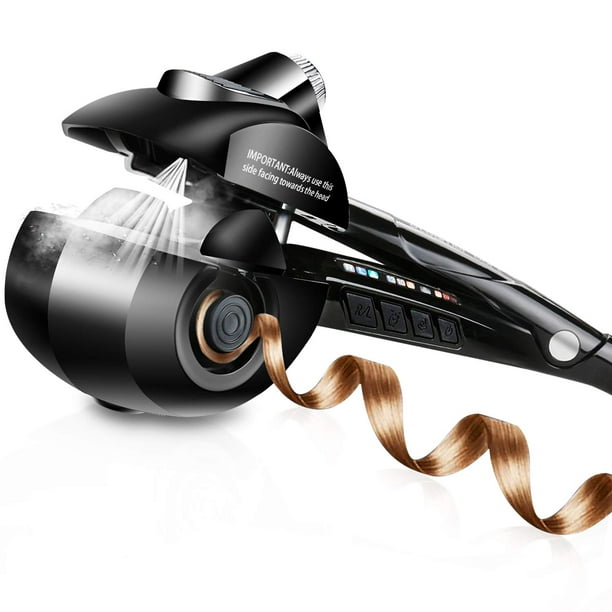 Automatic Curling Iron Steam Hair Curler Ceramic Titanium Steamer Spray