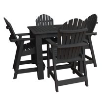 Highwood's 42" x 42" Square 5-pc Hamilton Dining Set - Counter Height, Outdoor, Eco-friendly, Synthetic Wood