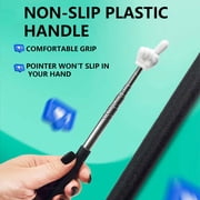Telescopic Pointer Stick,Retractable Hand Pointer,Presentation Reading Aid,Lightweight Portable Retractable Stretchable Structure,Smooth Pointing Tool for Office Whiteboard Reading,Black