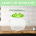 thumbnail image 4 of Toorise 2Pcs Rice Strainer 2 Sizes Rice Washer with Cover Practical Rice Cleaner Strainer Rice Washer Strainer Bowl with Drainage Board Rice Washer Strainer for Cleaning Grain Fruit, 4 of 10