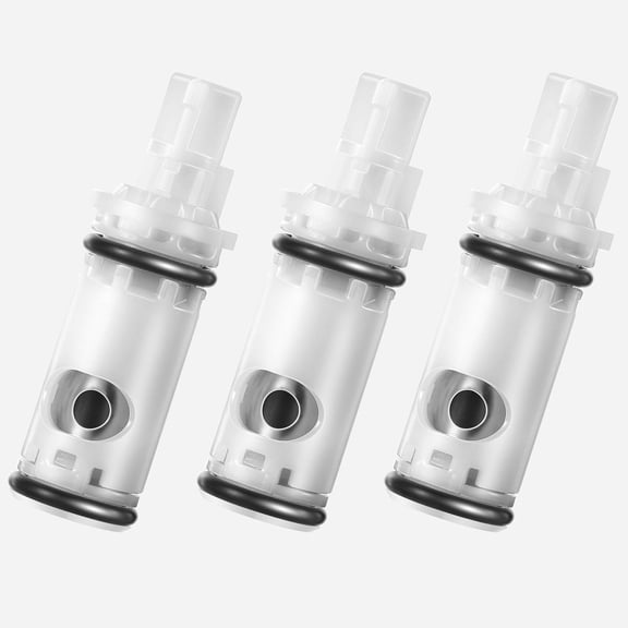 RVKXHD 3 Pack Faucet Cartridge Replacement Kit Compatible with Moen 1224 1224B Double Handle Faucets and Tub Showers, Durable Brass and Plastic