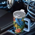 thumbnail image 4 of 40 oz Hawaii Tropical Plants Tumbler with Handle, Flip Straw Lid, Leak Proof Vacuum Insulated Stainless Steel Mug, Travel Gifts for Men Women, 4 of 5