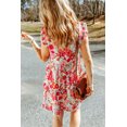 thumbnail image 3 of Women's White Ruffled Tank Floral Dress, 3 of 7