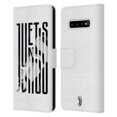 thumbnail image 1 of Head Case Designs Officially Licensed Juventus Football Club Graphic Logo Scarf Leather Book Wallet Case Cover Compatible With Samsung Samsung Galaxy S10+ / S10 Plus, 1 of 1