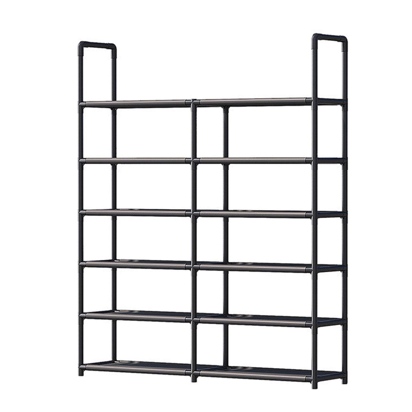 Shoe Rack | Shoe Cabinet & Storage Shelf | Multi-Tier Organizer for Entryway, Closet, or Mudroom | DIY Assembly Steel Frame | 5-Tier Shoe Storage Solution for Home Organization