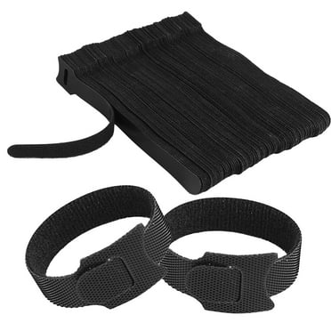 iMounTEK 100Pcs Reusable Cable Ties, 5.66in Adjustable Cord Straps Cable Organizer, Black