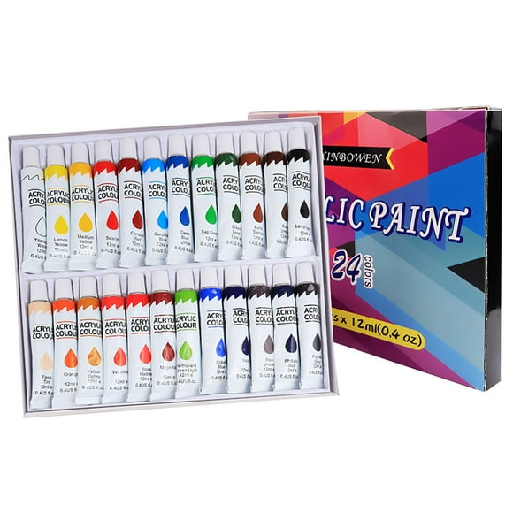 EGNMCR DIY graffiti painting paint acrylic paint 24 color set art painting supplies Painting pen