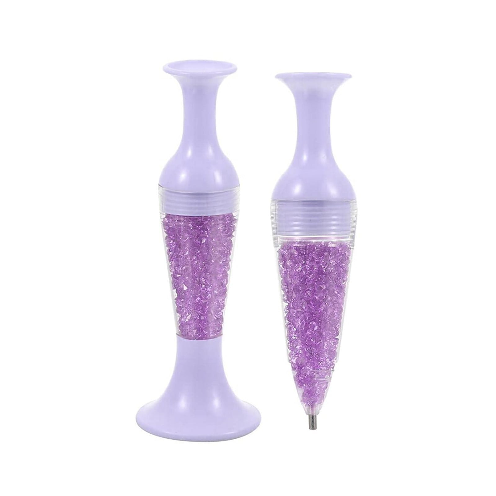 Diamond Tool Pens, Diamond Art Pen Flower Pot Shaped Point Drill Pen Nail Point Pen Diamond Dotting Tool for Nail Art Crafts Making