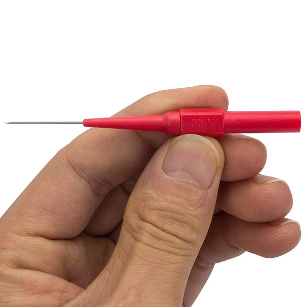 4Pcs 0.7mm Stainless Steel Test Probe Pins - Insulation Piercing Needles For Multimeter, Car Diagnostics