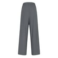 thumbnail image 6 of XuJwPNcy Women's Palazzo Pants Wide Leg Casual Loose Drawstring High Waist Trousers with Pockets Fall, 6 of 6