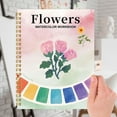 thumbnail image 4 of Flowers Watercolor Workbook A Comprehensive Watercolor Practice Tool For Beginners And Artists, Spiral-Bound With Premium Thick Paper, Ideal For Art Enthusiasts And Hobbyists, 4 of 7