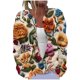 thumbnail image 2 of Cárdigan holgado informal con estampado de manga larga y botones para mujer, chaqueta de punto, top de poliéster para mujer, 2 of 5