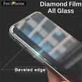 thumbnail image 2 of Full Cover Cut Edge Luxury Screen Protector For iPhone 16 15 14 13 Pro Max 0.4mm Tempered Glass 12 11 iphone14 Plus X R XS S XR, 2 of 7
