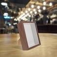 thumbnail image 4 of GOOHOCHY Rock Display Case Hollow Design Coffee Wood Acrylic Photo Display for Craft Enthusiasts 1Pack, 4 of 6