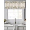 thumbnail image 4 of White Daisy Valances for Windows Colorful Flower Lavender Vintage Linen Rod Pocket Curtains Valance Short Window Treatment Drapes for Living Room, Bedroom Bathroom 60"&nbsp;W x 14" L, 4 of 5