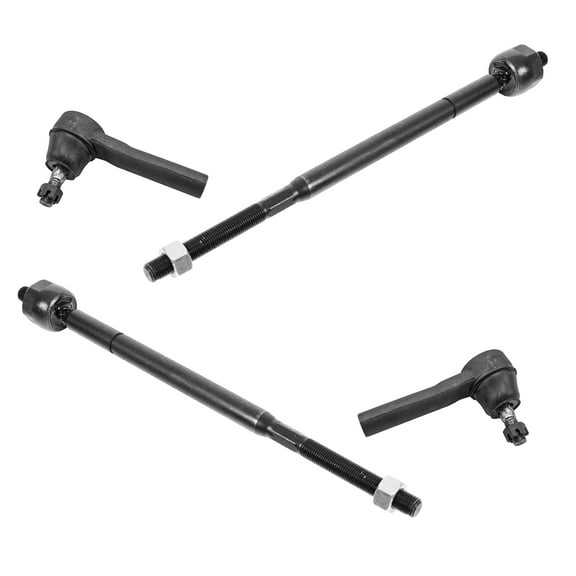 TRQ Front Inner and Outer Tie Rod Set Fits Select 2004-2008 Chrysler Pacifica