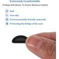 thumbnail image 3 of Eyeglass Nose Pads, Comfort Soft Silicone Glasses Nose Pad, Anti-Slip Heighten Air Chamber Glasses Grips for Eyeglasses and Sunglasses, with Sticky Backing (20 Pairs, Black), 3 of 7