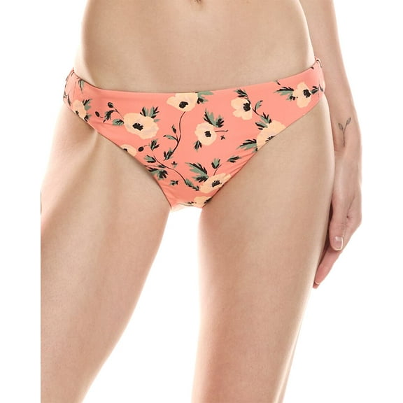 Volcom womens Call Me Big Poppy Bikini Bottom, l, Pink
