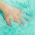thumbnail image 3 of Mainstays Mint Faux Fur Non-Skid Fluffy Floor Rug for living room, 30"x46", 3 of 6
