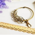 thumbnail image 2 of PinesC Bronze Large Round Hoop Key Ring Organizer(80mm) 10x Multi-Ring Jailers Fob Keyring Split Ring Key Holder Key Rings Multiple Keys, 2 of 4