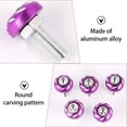 thumbnail image 5 of GOOHOCHY Purple Aluminum Alloy License Plate Screws for Motorbike with 6mm Size and Firm Fixation Effect, 5 of 7
