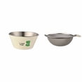 thumbnail image 2 of Precios Bajos, Cuenco de acero inoxidable 304, escurridor, para uso doméstico, para cocinar, mezclar platos, lavabo y amasador, ensaladera, trompeta Akmoler, 2 of 8