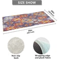 thumbnail image 3 of GZHJMY Mandala Check Bathroom Rug Mat,Soft and Absorbent Bath Mats Non-Slip Carpet Machine Washable Kitchen Mat for Bathroom, Tub and Shower 39x20in Carpet Runner, 3 of 7