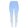 thumbnail image 3 of Leggings de Invierno Gibobby Yoga Ajustados Estampado Navideño Degradado Aqua L, 3 of 5