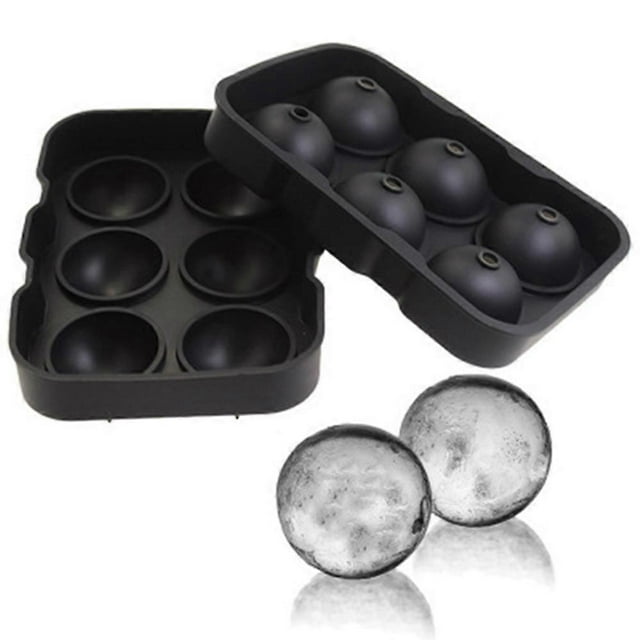 6 holes ice cream balls ice cube mold Ice ball mold for round ice cubes- Ice Ball Mold
