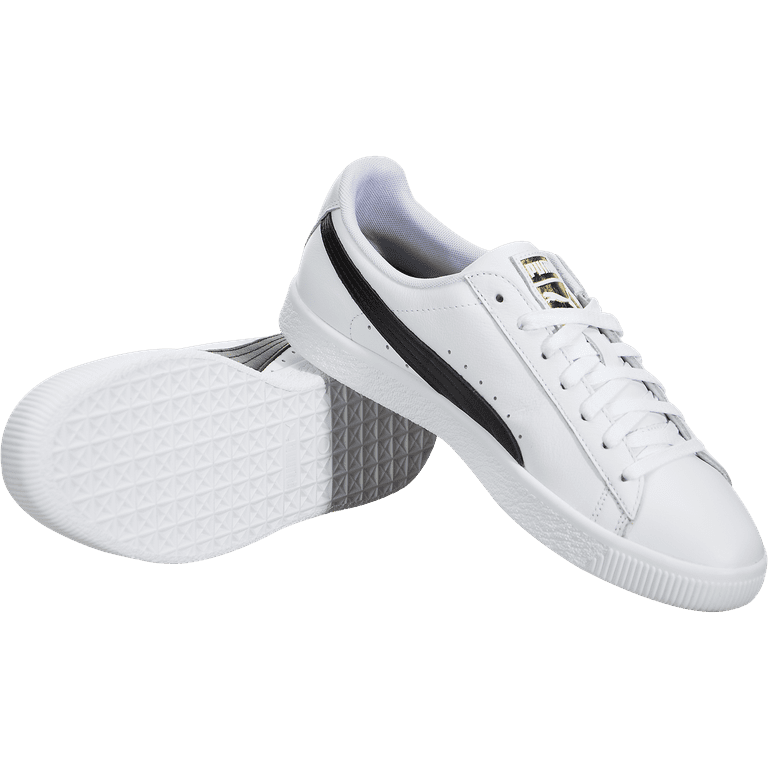 Puma Men's Clyde White / Black Gold Ankle-High Leather