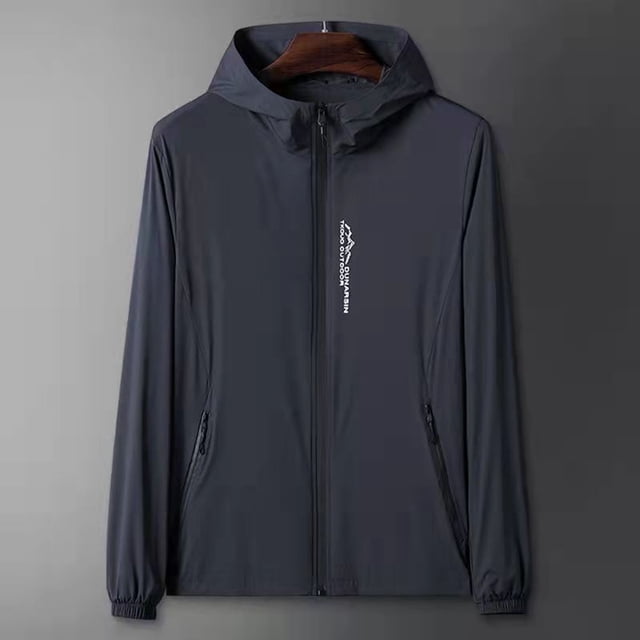 pstuiky camisas de manga larga para hombre, Protector solar de manga larga con capucha y transpirable para hombre Tops de hombre l