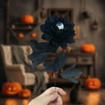 thumbnail image 4 of YIMWNYI Artificial Black Rose with Eyeball Center, Fall Decorations, Halloween Floral Arrangements, Gothic Style, Unique Silk Flower for Haunted House and Themed Decor, 4 of 6