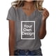 thumbnail image 2 of TaTaai Fashion Casual Women Top Cotton Custom 1 Piece Summer V Neck Short Sleeve Loose Fit Soft Breathable Daily Lounge Street Casual Wear Blouse Gift, 2 of 5