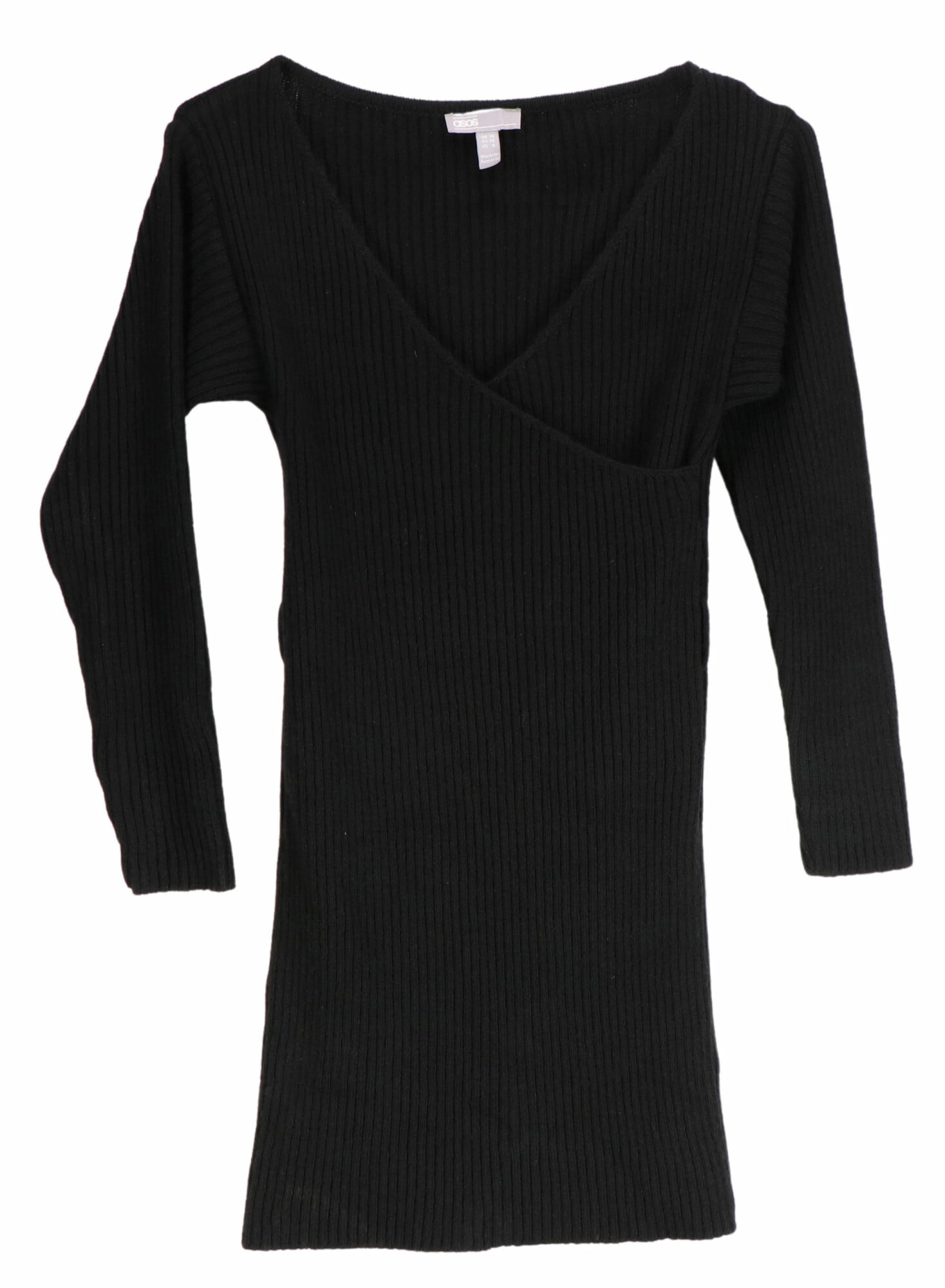 par mindre tackle asos Women's Black Vero Moda Tall Knitted Wrap Sweater Dress - 6 -  Walmart.com