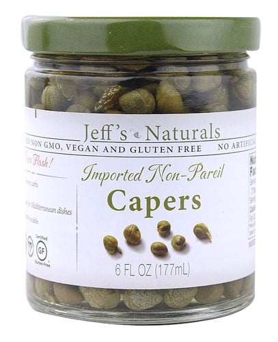 Jeff's Naturals Capers Gluten Free 6 fl oz Vegan by Jeff's Naturals