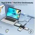thumbnail image 2 of Alxum IDE to SATA Adapter Cable, IDE to USB External Hard Drive Reader for 2.5/3.5 inch IDE HDD and SATA III HDD/SSD, with USB C Cable with USB A Adapter and 12V/2A Power Supply, 2 of 7