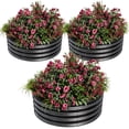 thumbnail image 1 of Galvanized Steel Raised Garden Beds - 3-Pack Round Black Metal Planter Box Set with Rust-Resistant Safe Edging, Open Bottom, Easy Assembly for Vegetables, Flowers, Herbs, Outdoor Patio & Balcony, 1 of 7