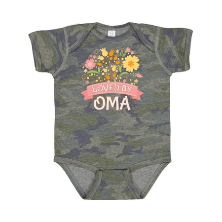 

Inktastic Oma Loves Me Granddaughter Outfit for Girl Gift Baby Girl Bodysuit