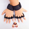thumbnail image 1 of Guantes de levantamiento de pesas antideslizantes, medio dedo, soporte de muñeca, entrenamiento de culturismo, deportes, ejercicio, entrenamiento deportivo, gimnasio transpirable Fivean Guantes deportivos, 1 of 2