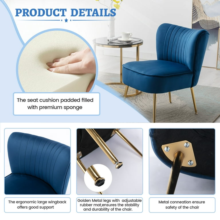 Blue Velvet Chair Dunelm