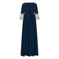 thumbnail image 5 of NMMUED Costumes de Mascarade pour Femmes Robes de Régence pour Femmes Robe Rococo Costume Renaissance Femmes Costume Médiéval Femmes Costumes d'Halloween pour Femmes Robe Victorienne pour Femmes Bleu Marine 3TG, 5 of 5